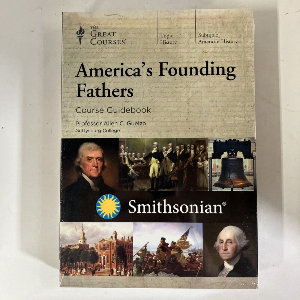 The Great Courses America's Founding Fathers COMPLETE 6-DVD Set & Guidebook NEW